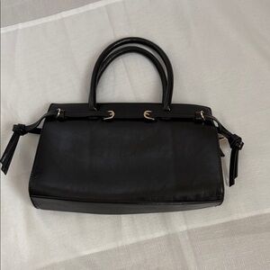 ASOS Black Satchel with Gold Accents